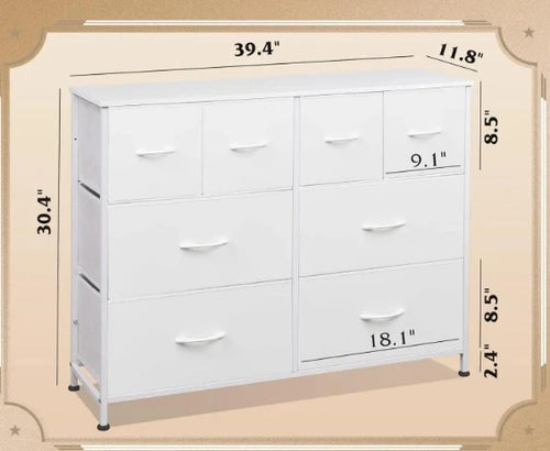 Luxury Wide Steel Storage Chest Drawers